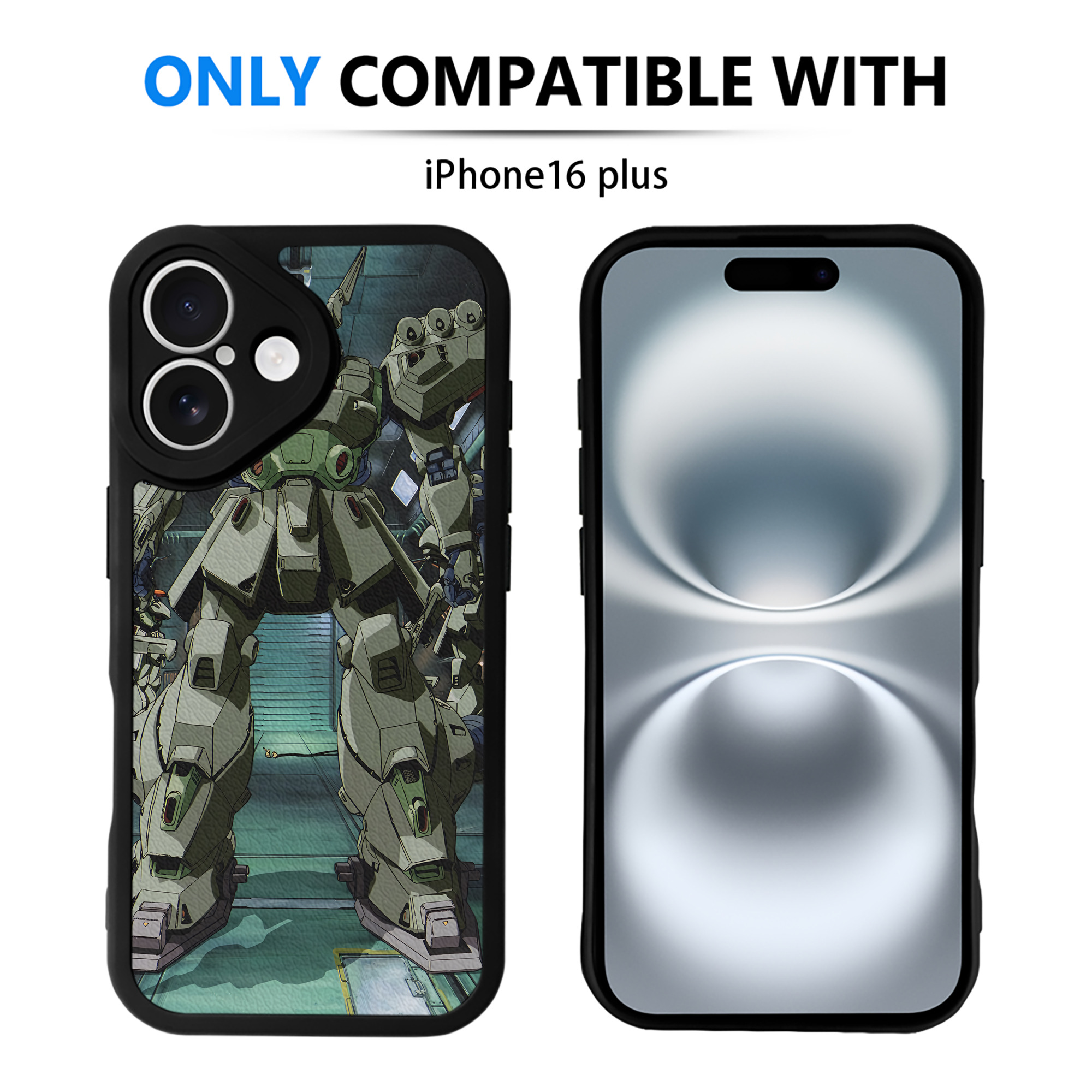 （画像用） 機動戦士ガンダム Mobile Suit Gundam 【iPhone 16シリーズ対応】シリコンスマホケース（レザー調） 材質：シリコン
